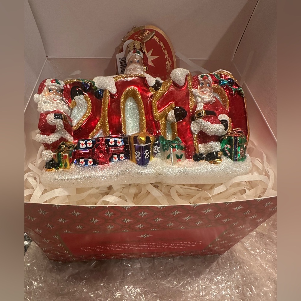 🎄 NWT and box Christopher Radko “Merry 2019”Ornament – #1019876 🎄